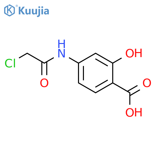 Benzoic acid,4-[(2-chloroacetyl)amino]-2-hydroxy- structure