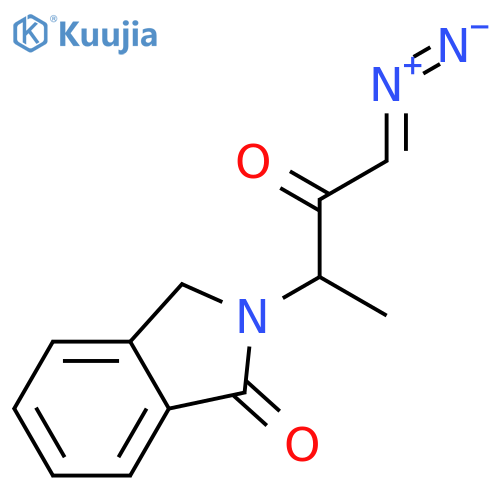 1H-Isoindol-1-one, 2-(3-diazo-1-methyl-2-oxopropyl)-2,3-dihydro- structure