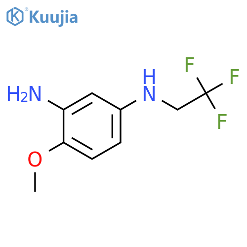 1,3-Benzenediamine, 4-methoxy-N1-(2,2,2-trifluoroethyl)- structure