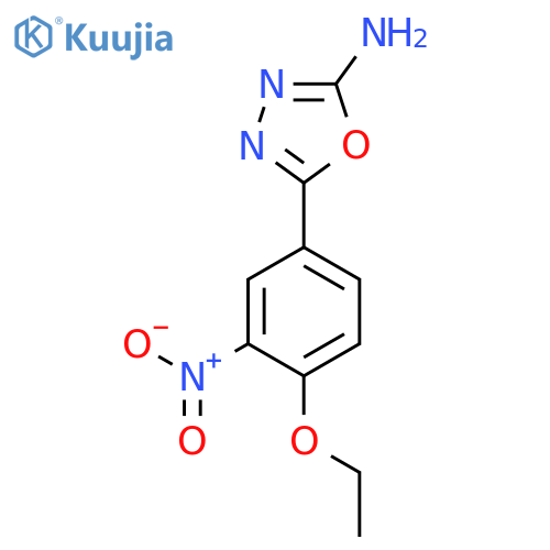 1,3,4-Oxadiazol-2-amine, 5-(4-ethoxy-3-nitrophenyl)- structure