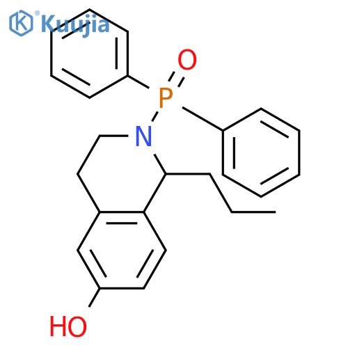 6-Isoquinolinol, 2-(diphenylphosphinyl)-1,2,3,4-tetrahydro-1-propyl-, (1S)- structure