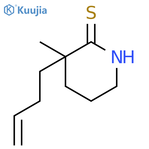 2-Piperidinethione, 3-(3-butenyl)-3-methyl- structure