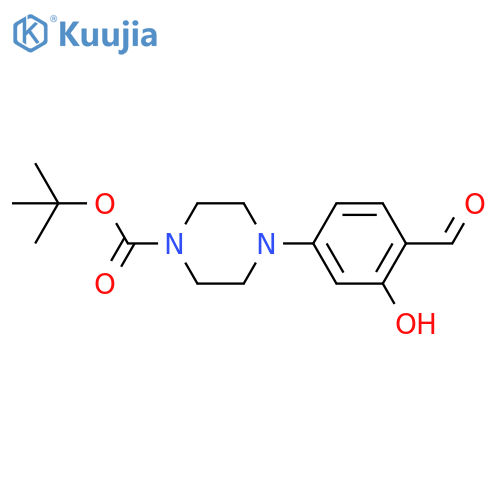 Tert-butyl 4-(4-formyl-3-hydroxyphenyl)piperazine-1-carboxylate structure