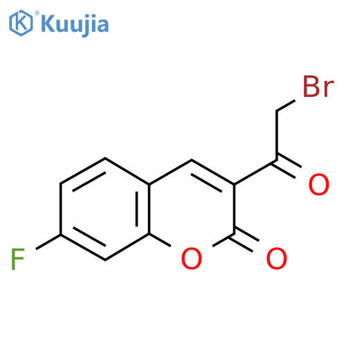3-(2-Bromoacetyl)-7-fluorochromen-2-one structure