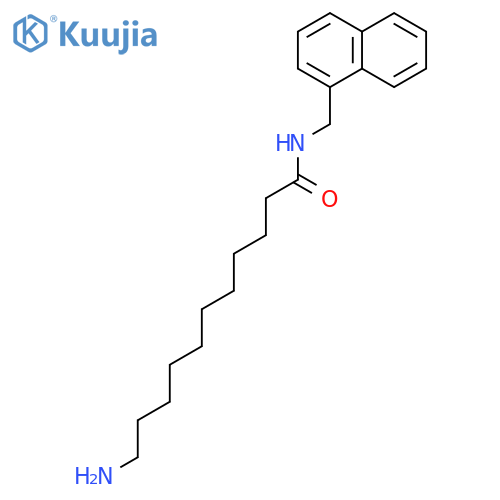 Undecanamide, 11-amino-N-(1-naphthalenylmethyl)- structure