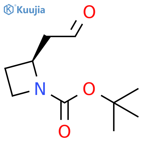 (S)-2-(2-Oxo-ethyl)-azetidine-1-carboxylic acid tert-butyl ester structure