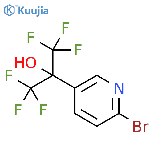 3-Pyridinemethanol, 6-bromo-α,α-bis(trifluoromethyl)- structure