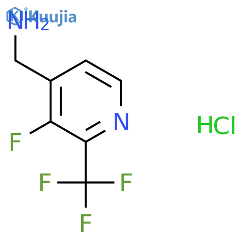 [3-Fluoro-2-(trifluoromethyl)pyridin-4-yl]methanamine hydrochloride structure