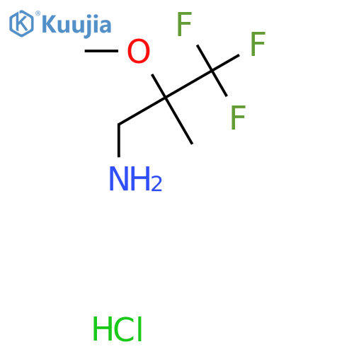 3,3,3-Trifluoro-2-methoxy-2-methylpropan-1-amine hydrochloride structure
