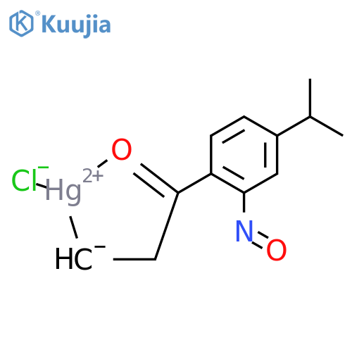 Mercury, chloro[3-[4-(1-methylethyl)-2-nitrosophenyl]-3-oxopropyl]- (9CI) structure