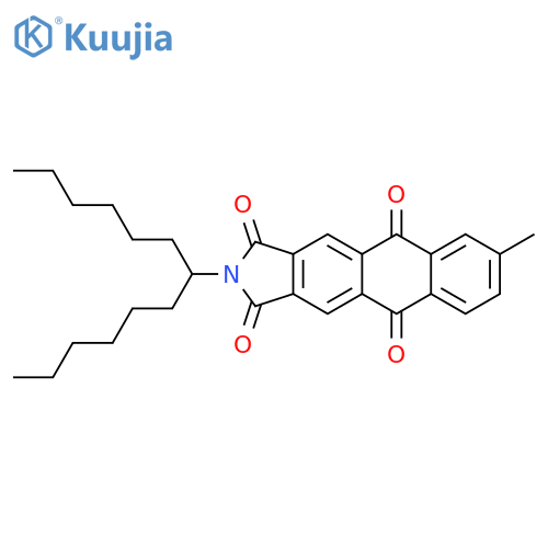 1H-Naphth[2,3-f]isoindole-1,3,5,10(2H)-tetrone, 2-(1-hexylheptyl)-7-methyl- structure