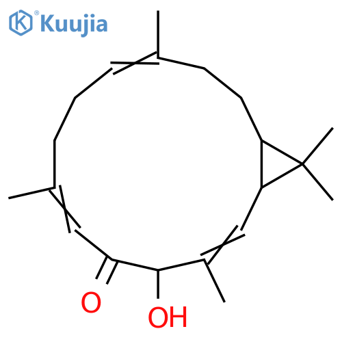5-Hydroxy-3,7,11-casbatrien-6-one; (3E,5S,7E,11E)-form structure