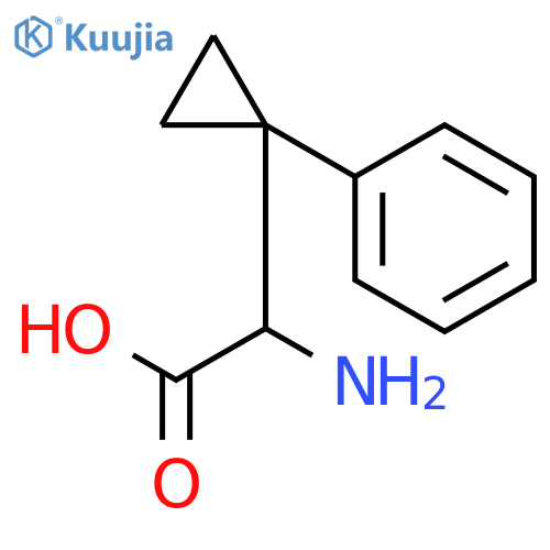 2-amino-2-(1-phenylcyclopropyl)acetic acid structure