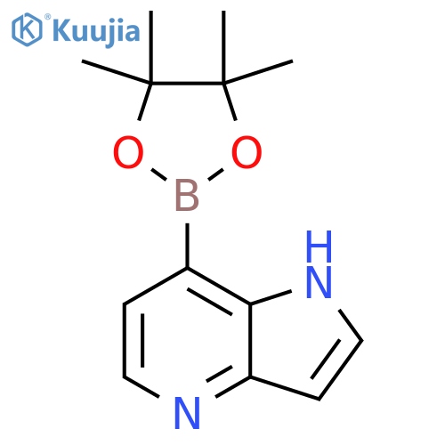 7-(4,4,5,5-Tetramethyl-1,3,2-dioxaborolan-2-yl)-1H-pyrrolo[3,2-b]pyridine structure