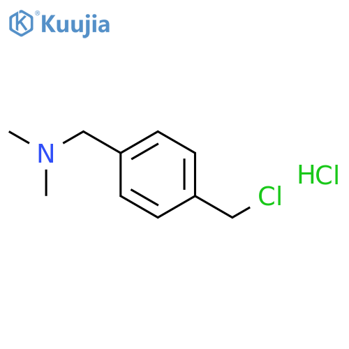 Benzenemethanamine, 4-(chloromethyl)-N,N-dimethyl-, hydrochloride structure