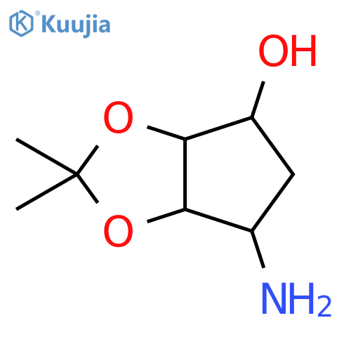 Ticagrelor Related Compound 4 (6-Aminotetrahydro-2,2-Dimethyl-4H-Cyclopenta-1.3-dioxol-4-ol) structure