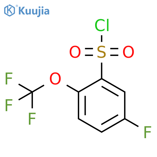 Benzenesulfonyl chloride, 5-fluoro-2-(trifluoromethoxy)- structure