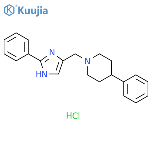 Piperidine, 4-phenyl-1-[(2-phenyl-1H-imidazol-4-yl)methyl]-,dihydrochloride structure