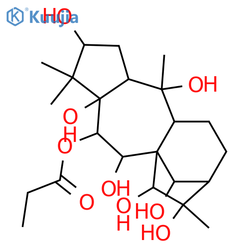 3,5,6,7,10,14,15,16-Grayanotoxaneoctol; (1α,3β,5β,6β,7α,10α,14β,15α,16α)-form, 6-Propanoyl structure