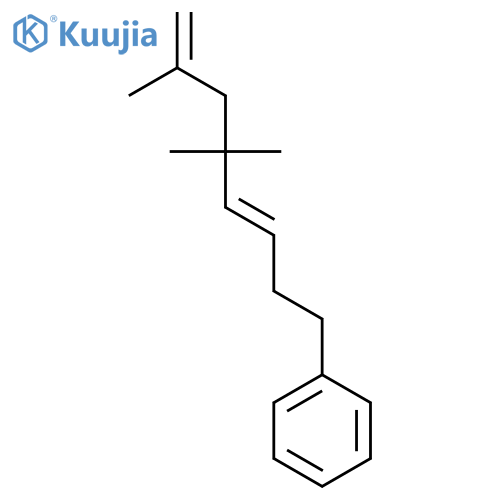 Benzene, (5,5,7-trimethyl-3,7-octadienyl)- structure