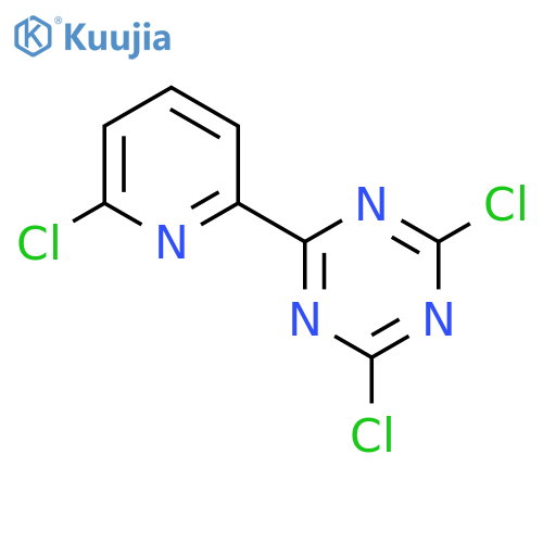 2,4-dichloro-6-(6-chloropyridin-2-yl)-1,3,5-triazine structure
