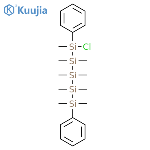 Pentasilane, 1-chloro-1,2,2,3,3,4,4,5,5-nonamethyl-1,5-diphenyl- structure