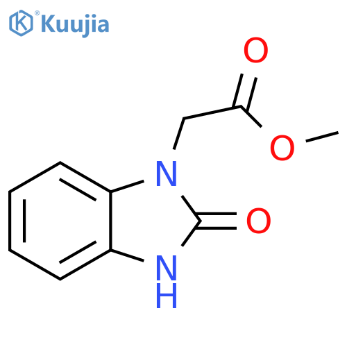 1H-Benzimidazole-1-aceticacid, 2,3-dihydro-2-oxo-, methyl ester structure