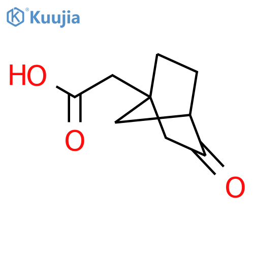 Bicyclo[2.2.1]heptane-1-acetic acid, 3-oxo- structure