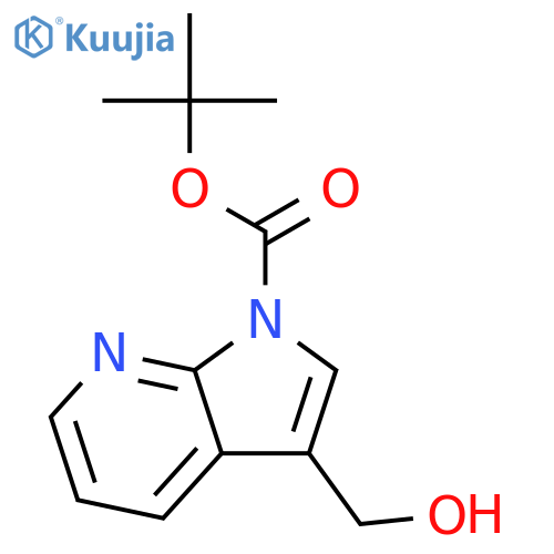 tert-Butyl 3-(hydroxymethyl)-1H-pyrrolo[2,3-b]pyridine-1-carboxylate structure