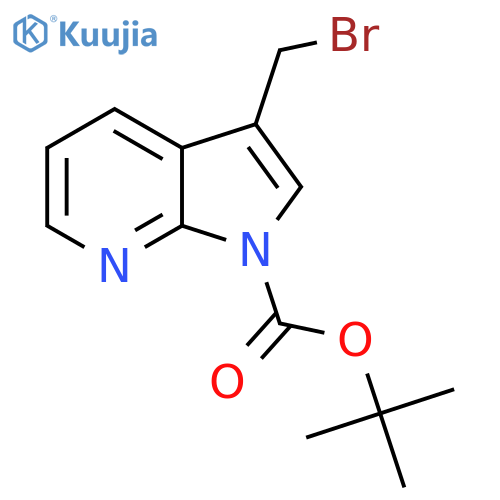 tert-butyl 3-(bromomethyl)-1H-pyrrolo[2,3-b]pyridine-1-carboxylate structure