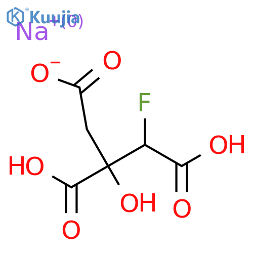 Citric acid, fluoro-, sodium salt structure