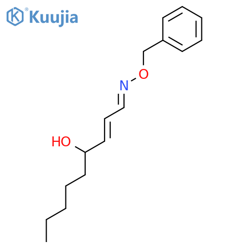 2-Nonenal, 4-hydroxy-, O-(phenylmethyl)oxime, (E,E)- structure