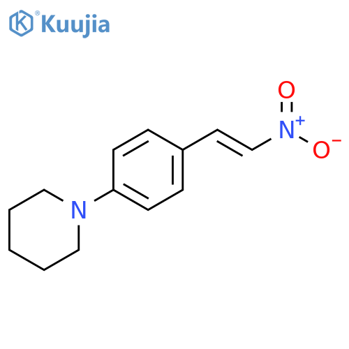 Piperidine, 1-[4-[(1E)-2-nitroethenyl]phenyl]- structure