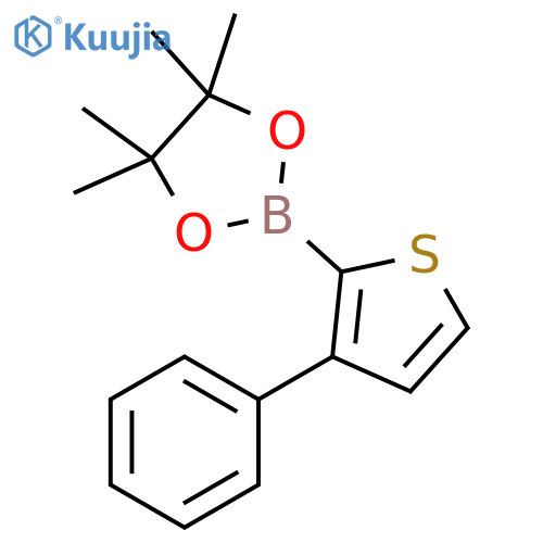 1,3,2-Dioxaborolane, 4,4,5,5-tetramethyl-2-(3-phenyl-2-thienyl)- structure
