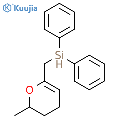 Silane, (3,4-dihydro-2-methyl-2H-pyran-6-yl)methyldiphenyl- structure