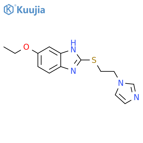 6-Ethoxy-2-[[2-(1H-imidazol-1-yl)ethyl]thio]-1H-benzimidazole structure