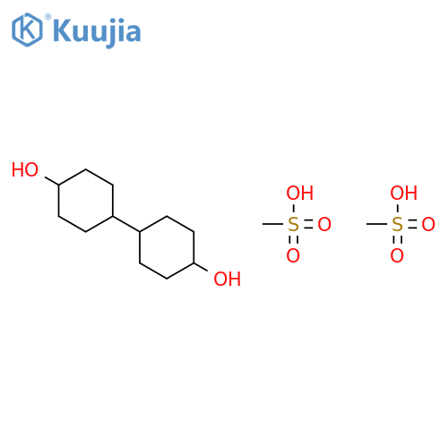 [1,1'-Bicyclohexyl]-4,4'-diol, dimethanesulfonate structure