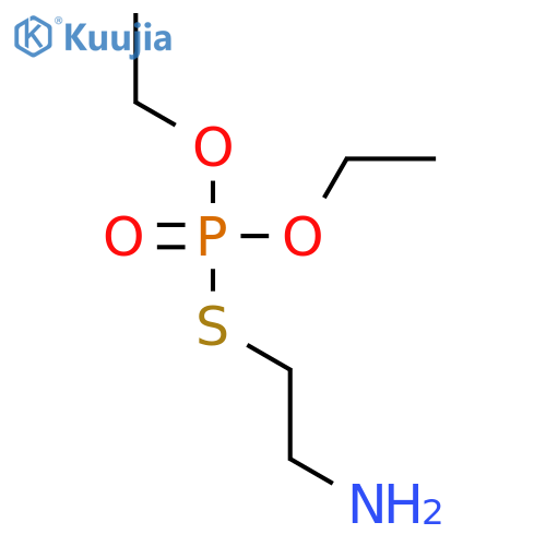 Phosphorothioic acid, S-(2-aminoethyl) O,O-diethyl ester structure