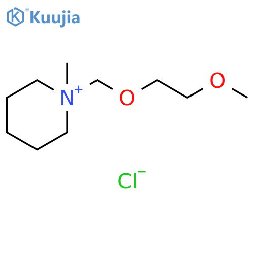 Piperidinium, 1-[(2-methoxyethoxy)methyl]-1-methyl-, chloride (1:1) structure