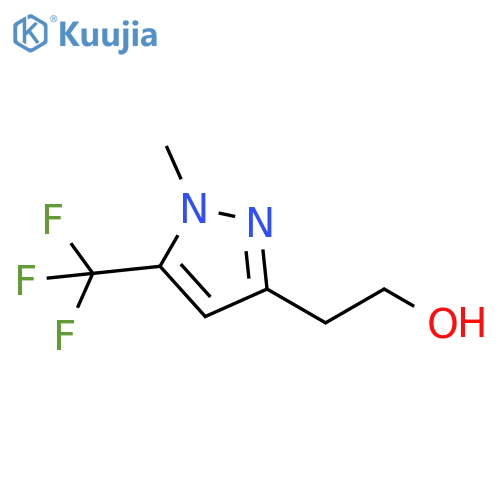 2-[1-methyl-5-(trifluoromethyl)-1H-pyrazol-3-yl]ethan-1-ol structure