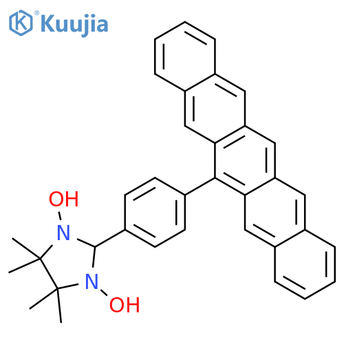 Imidazolidine, 1,3-dihydroxy-4,4,5,5-tetramethyl-2-[4-(6-pentacenyl)phenyl]- structure