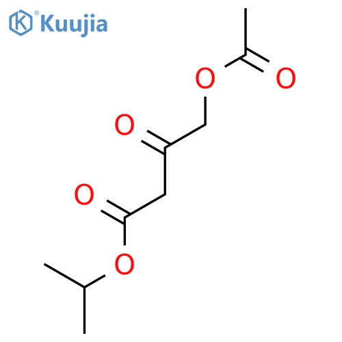 BUTANOIC ACID, 4-(ACETYLOXY)-3-OXO-, 1-METHYLETHYL ESTER structure