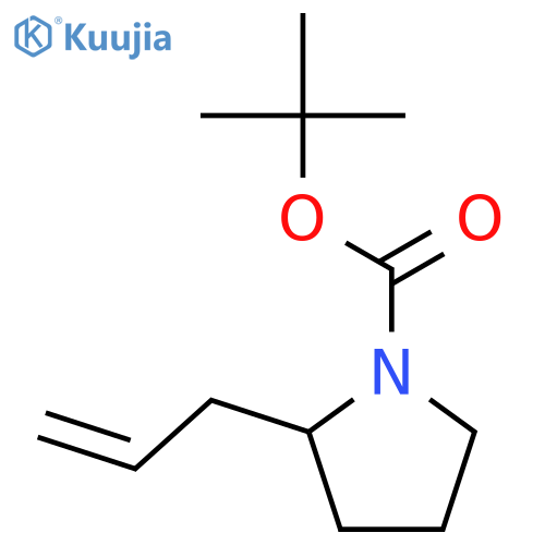 1-Pyrrolidinecarboxylic acid, 2-(2-propenyl)-, 1,1-dimethylethyl ester structure