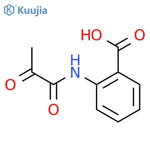 2-(2-Oxopropanoylamino)benzoic acid structure