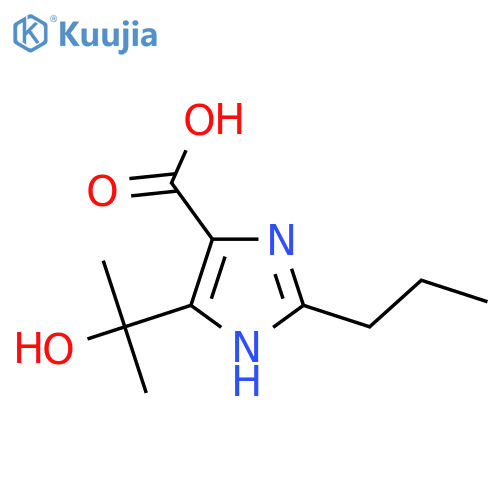 4-(1-Hydroxy-1-methylethyl)-2-propylimidazole-5-carboxylic acid structure
