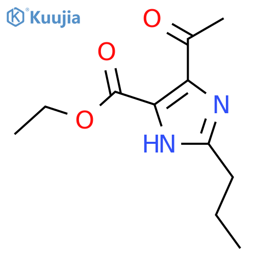 5-Acetyl-2-propyl-1H-Imidazole-4-carboxylic Acid Ethyl Ester structure