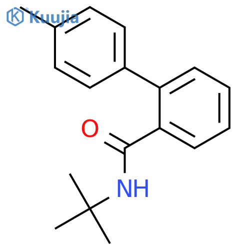 [1,1'-Biphenyl]-2-carboxamide, N-(1,1-dimethylethyl)-4'-methyl- structure