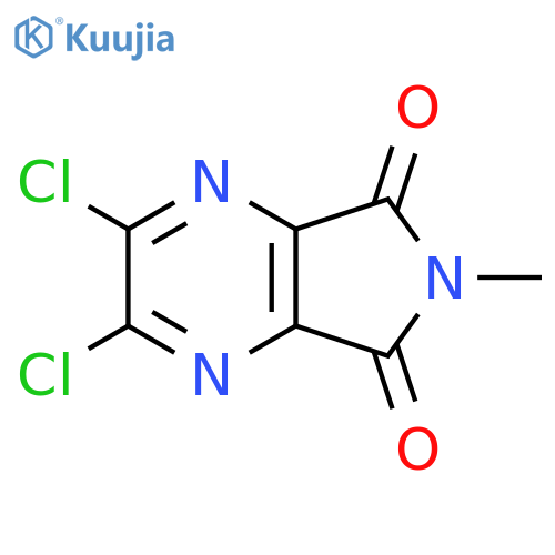 5H-Pyrrolo[3,4-b]pyrazine-5,7(6H)-dione, 2,3-dichloro-6-methyl- structure