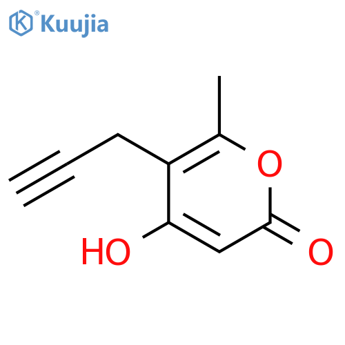 2H-Pyran-2-one, 4-hydroxy-6-methyl-5-(2-propyn-1-yl)- structure