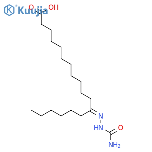 Octadecanoic acid, 12-[(aminocarbonyl)hydrazono]- structure